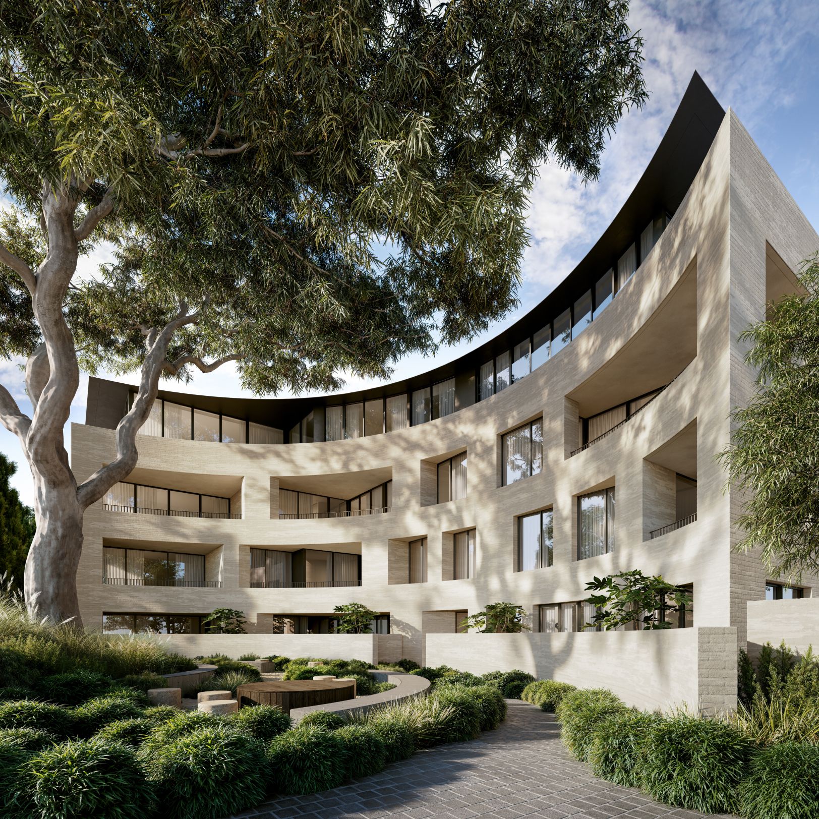 courtyard south view