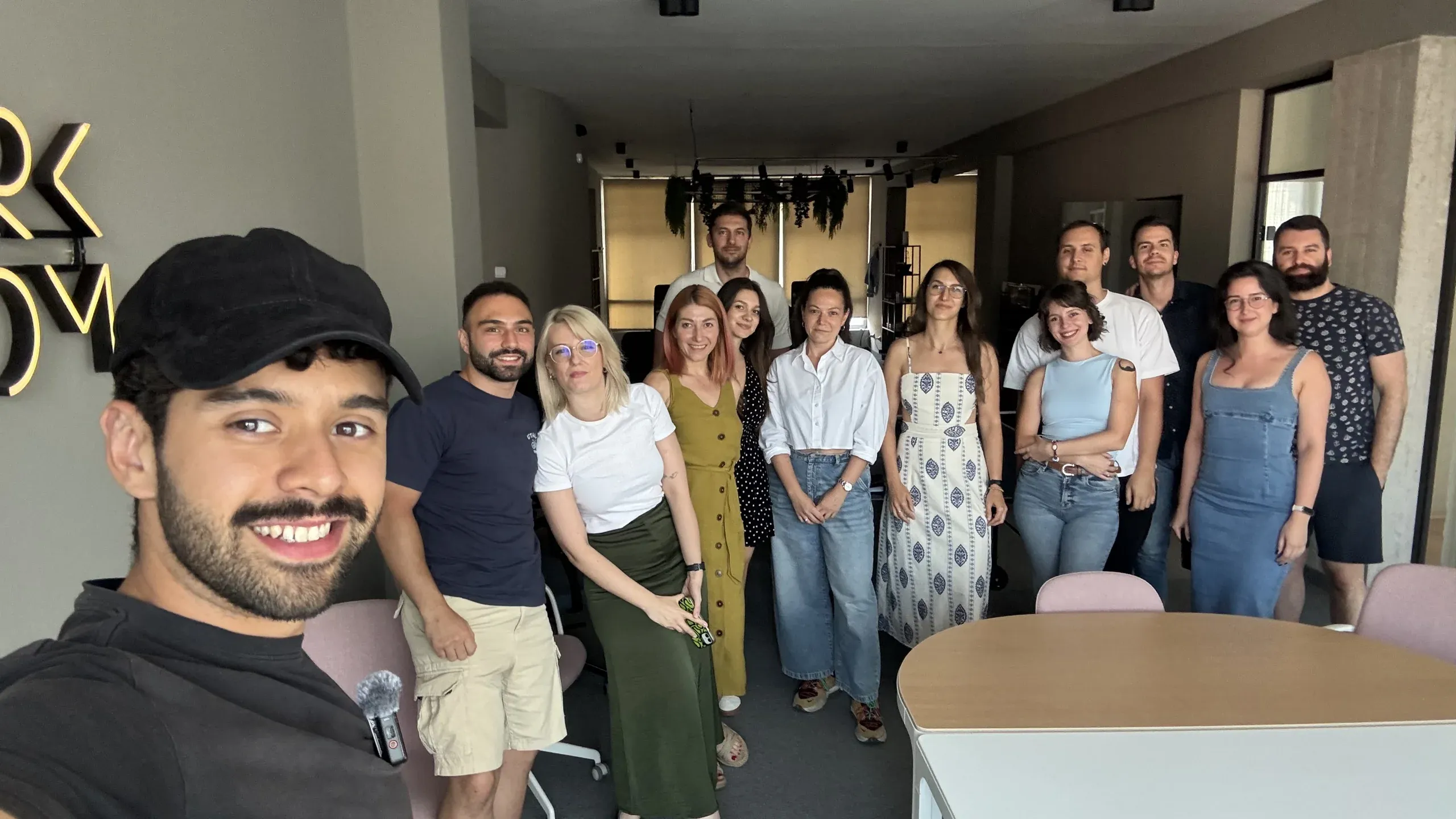 Franzao with the Darkroom team at our studio in Niš.